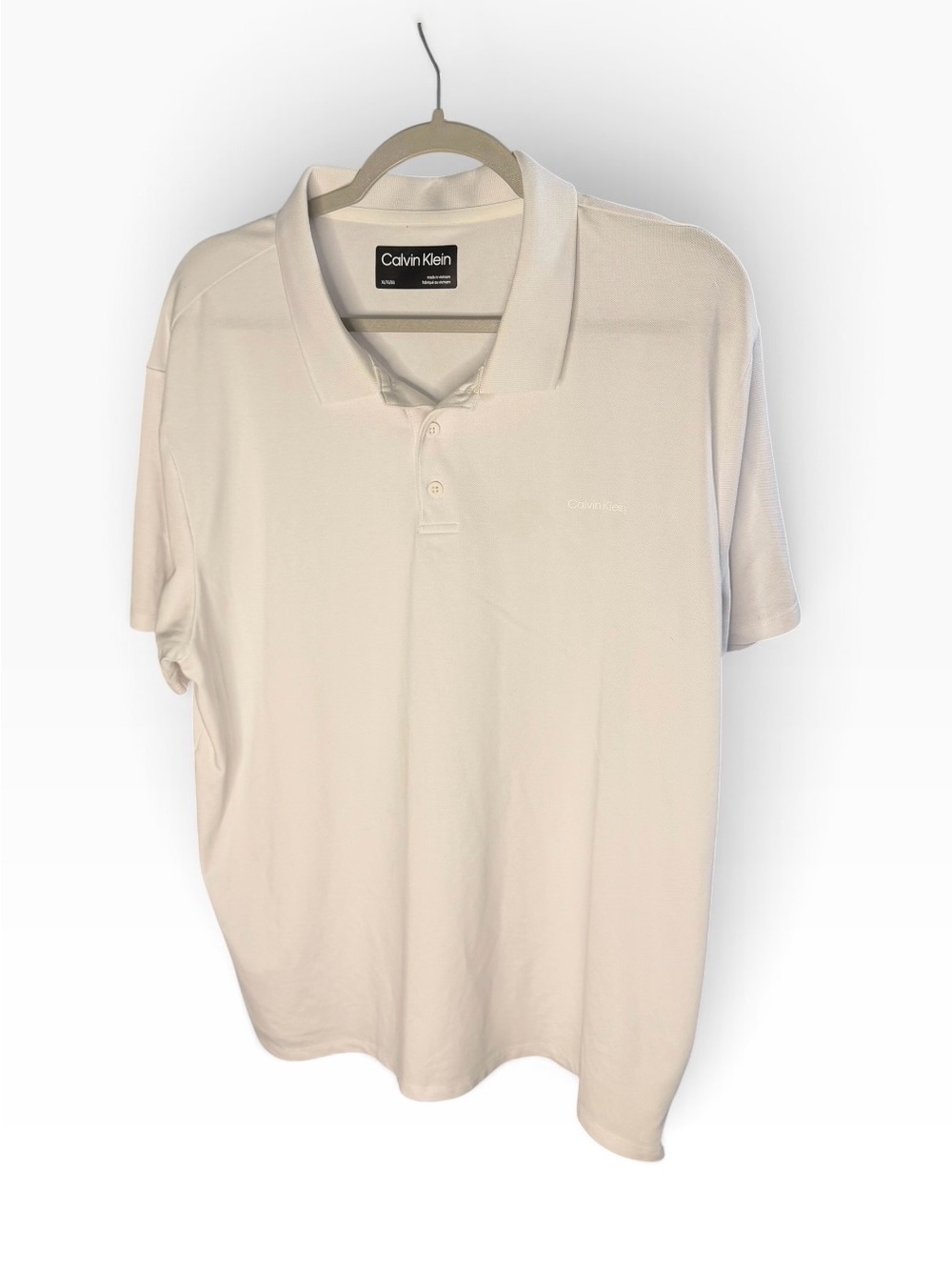 Calvin Klein Men's Polo Shirt - White